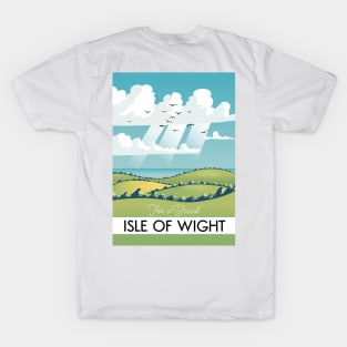 isle of wight travel poster. T-Shirt